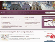 Tablet Screenshot of diocesifrosinone.it